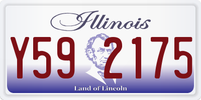 IL license plate Y592175