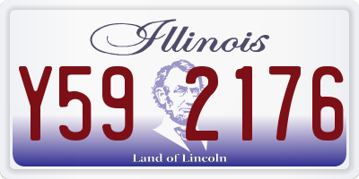 IL license plate Y592176