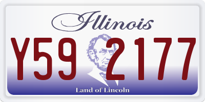 IL license plate Y592177
