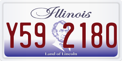 IL license plate Y592180