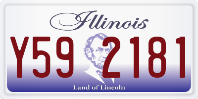 IL license plate Y592181
