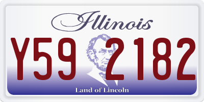 IL license plate Y592182