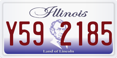 IL license plate Y592185