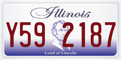 IL license plate Y592187