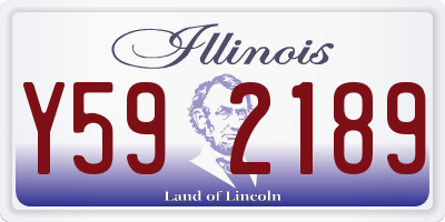 IL license plate Y592189