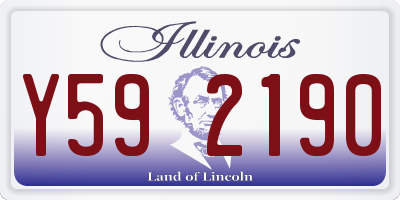 IL license plate Y592190