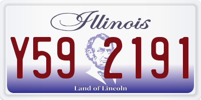 IL license plate Y592191
