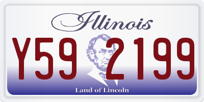 IL license plate Y592199