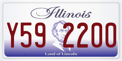 IL license plate Y592200