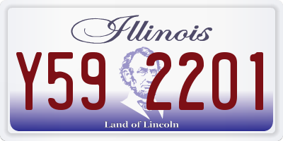 IL license plate Y592201