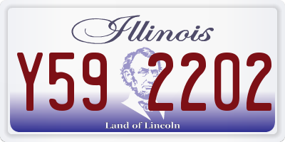 IL license plate Y592202