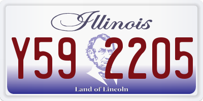 IL license plate Y592205