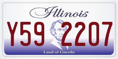 IL license plate Y592207