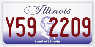 IL license plate Y592209
