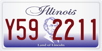 IL license plate Y592211