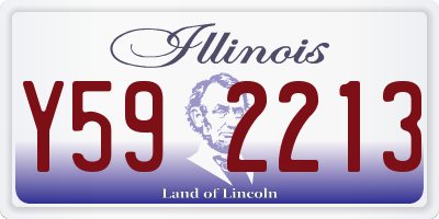 IL license plate Y592213
