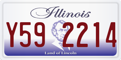 IL license plate Y592214