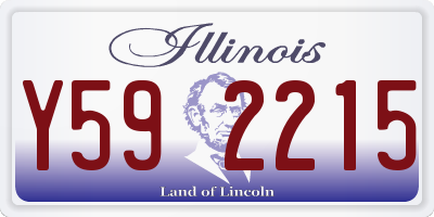 IL license plate Y592215
