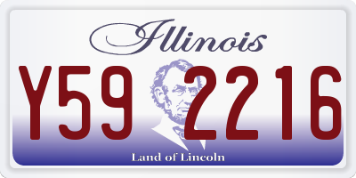 IL license plate Y592216