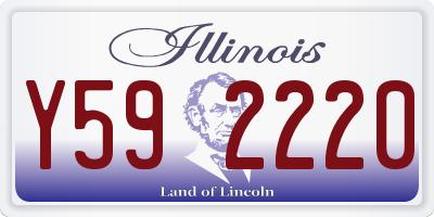 IL license plate Y592220