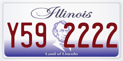 IL license plate Y592222