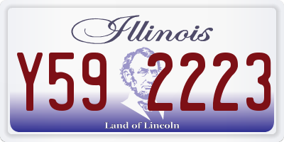 IL license plate Y592223