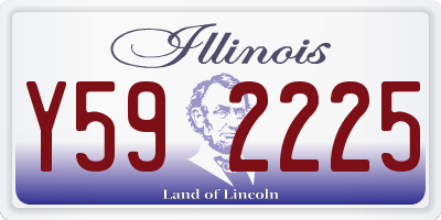 IL license plate Y592225