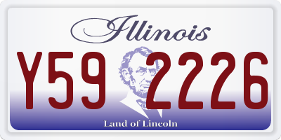 IL license plate Y592226