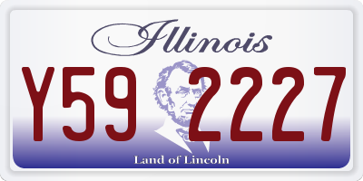 IL license plate Y592227