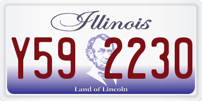 IL license plate Y592230