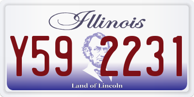IL license plate Y592231