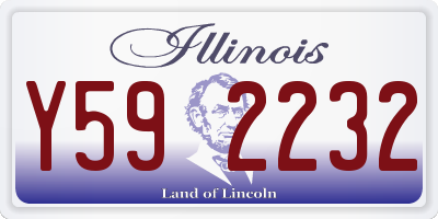 IL license plate Y592232