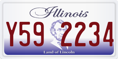 IL license plate Y592234