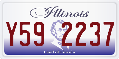 IL license plate Y592237