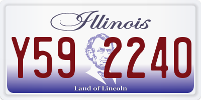 IL license plate Y592240