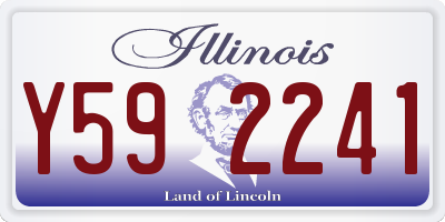 IL license plate Y592241