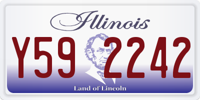 IL license plate Y592242