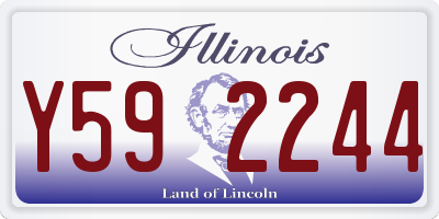 IL license plate Y592244
