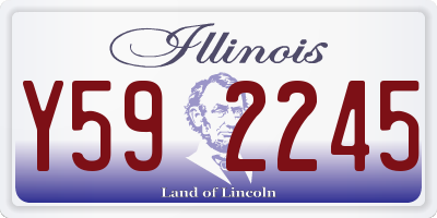 IL license plate Y592245