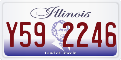 IL license plate Y592246