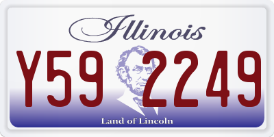 IL license plate Y592249