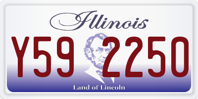 IL license plate Y592250