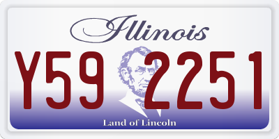 IL license plate Y592251