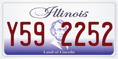 IL license plate Y592252