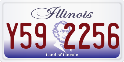 IL license plate Y592256