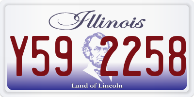IL license plate Y592258
