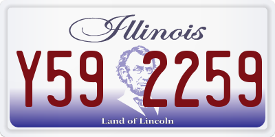 IL license plate Y592259