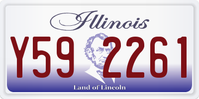 IL license plate Y592261