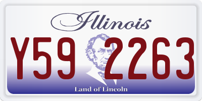 IL license plate Y592263