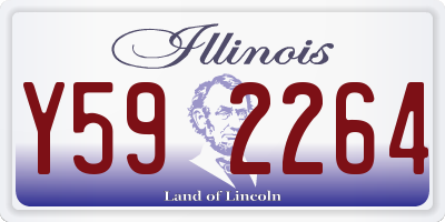 IL license plate Y592264